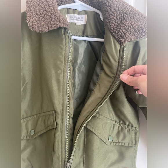 Buffalo David Bitton RYDER Coat Moto Bomber Aviator Jacket Toddler Boys Olive 5 - Picture 3 of 5